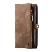 Caseme Plånboksfodral av läder Samsung Galaxy S10 Plus - Brun