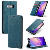 CASEME Plånboksfodral för Samsung Galax S10 Plus - Blå