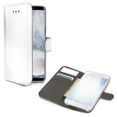 Celly Wallet Case Galaxy S10 Plus - Vit