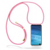 Boom Galaxy S10 Plus mobilhalsband skal - Pink Cord