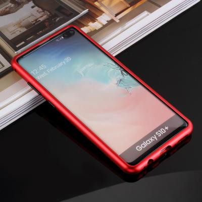 Detachable Metal Bumper till Samsung Galaxy S10 Plus - Röd