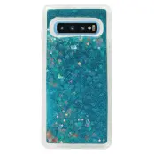 Glitter Skal till Samsung Galaxy S10 Plus - Blå