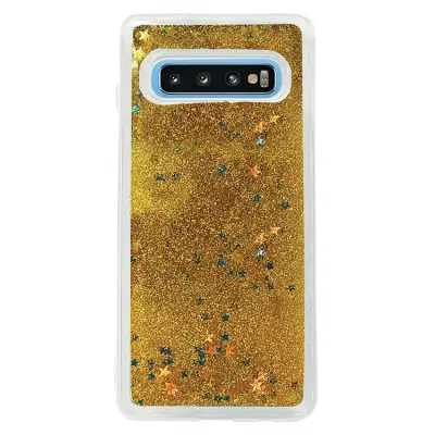 Glitter Skal till Samsung Galaxy S10 Plus - Guld