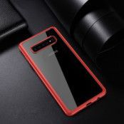 IPAKY Hybrid Skal till Samsung Galaxy S10 Plus - Röd