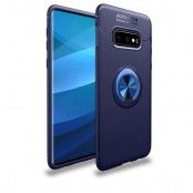Magnetiskt Skal med Ring för Samsung Galaxy S10 Plus - Blå