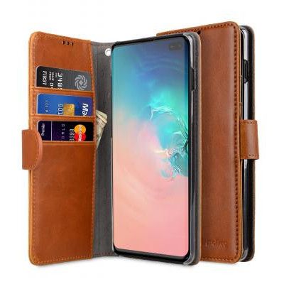 Melkco Plånboksfodral till Samsung Galaxy S10 Plus - Brun