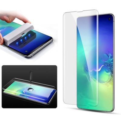 Mocolo 3D Curved UV Härdat Glas Skärmskydd till Samsung Galaxy S10 Plus