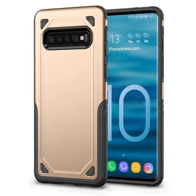 Rugged Armor Skal till Samsung Galaxy S10 Plus - Guld