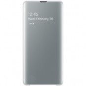 Samsung Clear View Fodral för Samsung Galaxy S10 Plus - Vit