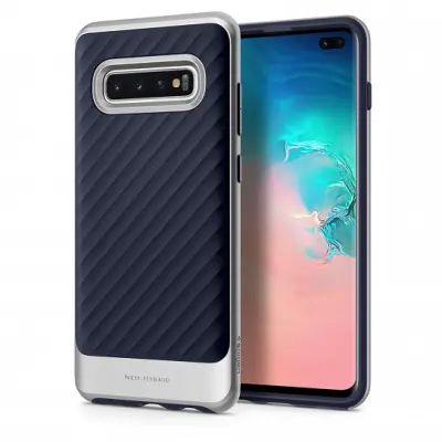 Spigen Neo Hybrid Skal till Samsung Galaxy S10 Plus - Silver