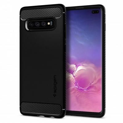 Spigen Rugged Armor Skal till Samsung Galaxy S10 Plus - Svart