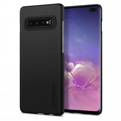 Spigen Thin Fit Skal till Samsung Galaxy S10 Plus - Svart