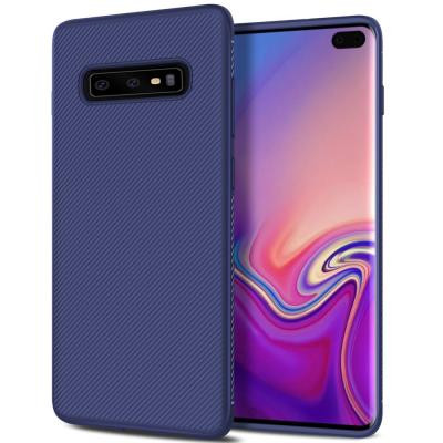 Twill Texture Flexicase Skal till Samsung Galaxy S10P - Blå