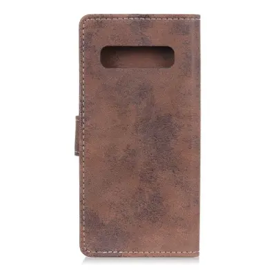 Vintage Plånboksfodral till Samsung Galaxy S10 Plus - Brun