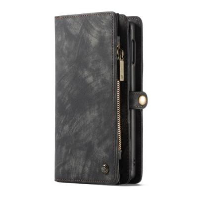 Caseme Plånboksfodral av läder Samsung Galaxy S10 - Grå