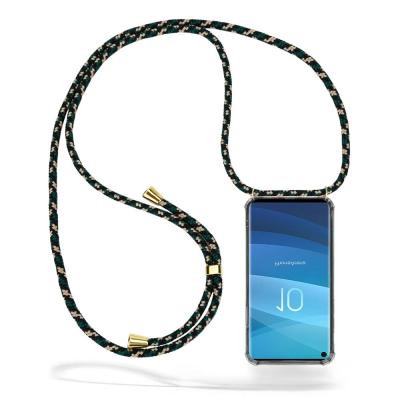 Boom Galaxy S10 mobilhalsband skal - Green Camo Cord