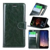 Crazy Horse Plånboksfodral till Samsung Galaxy S10 - Grön