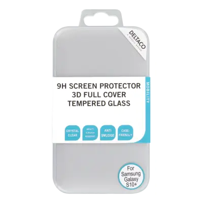 DELTACO glas skärmskydd för Galaxy S10 Plus