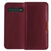DZGOGO Royale Series II Läderfodral till Samsung Galaxy S10 - Röd
