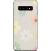 Mobilskal till Samsung Galaxy S10 med fejdande blommor