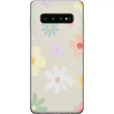 Mobilskal till Samsung Galaxy S10 med fejdande blommor