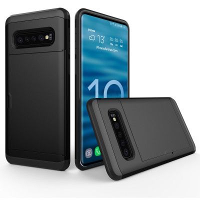 Hybrid Armor med Kortplats till Samsung Galaxy S10 - Svart