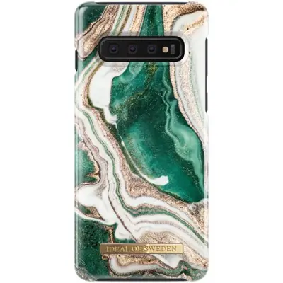 iDeal Fashion Case Samsung Galaxy S10 - Golden Jade Marble