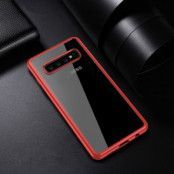 IPAKY Hybrid PC & TPU Skal till Samsung Galaxy S10 - Röd