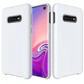 Liquid Silikon Skal till Samsung Galaxy S10 - Vit