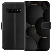 Lyxig Cirklar plånboksfodral till Samsung Galaxy S10