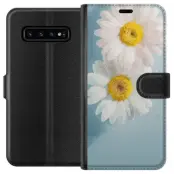 Plånboksfodral till Samsung Galaxy S10 med Sommarblommor