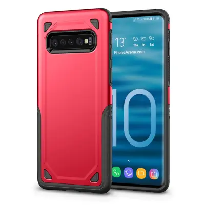 Rugged Armor Skal till Samsung Galaxy S10 - Röd