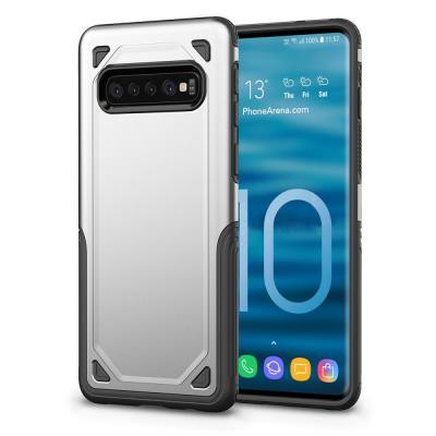 Rugged Armor Skal till Samsung Galaxy S10 - Silver