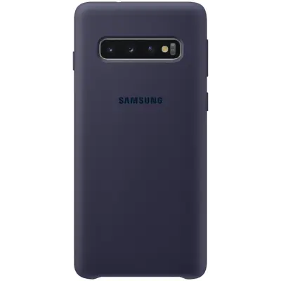 Samsung Silicone Cover för Samsung Galaxy S10 - Mörkblå