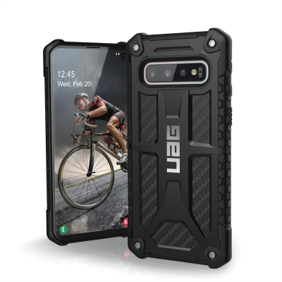 UAG Monarch Skal till Samsung Galaxy S10 - Carbon Fiber