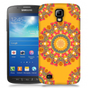 Skal till Samsung Galaxy S5 Active - Blommigt mönster - Orange