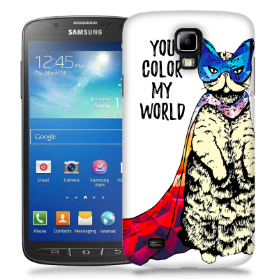 Skal till Samsung Galaxy S5 Active - Color my world - Katt