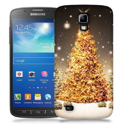 Skal till Samsung Galaxy S5 Active - Glimmrande Julgran