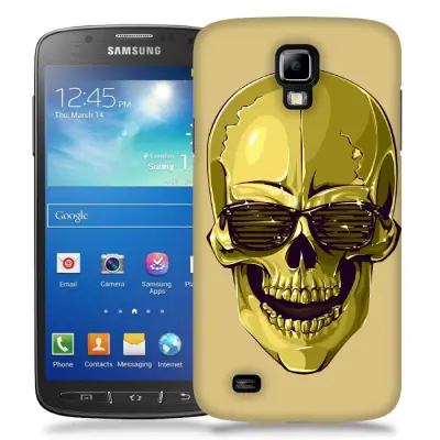 Skal till Samsung Galaxy S5 Active - Hipster Skull Gul