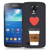 Skal till Samsung Galaxy S5 Active - I love coffe - Svart