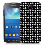 Skal till Samsung Galaxy S5 Active - Mönstrat tyg - Svart