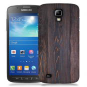 Skal till Samsung Galaxy S5 Active - Mörkbetsat trä