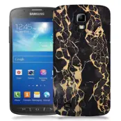 Skal till Samsung Galaxy S5 Active - Marble - Svart
