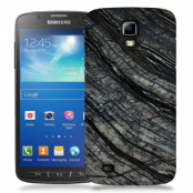 Skal till Samsung Galaxy S5 Active - Marble - Svart/Grå