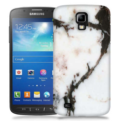 Skal till Samsung Galaxy S5 Active - Marble - Vit