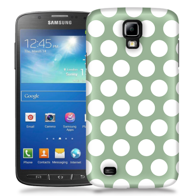Skal till Samsung Galaxy S5 Active - Polka - Grön