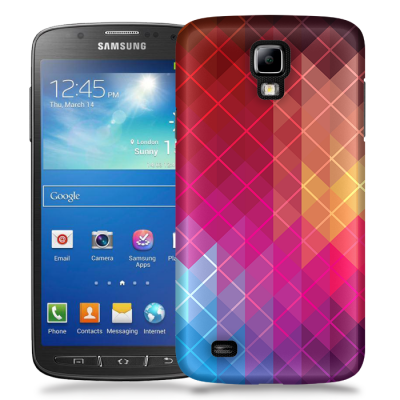 Skal till Samsung Galaxy S5 Active - Röda kvadrater