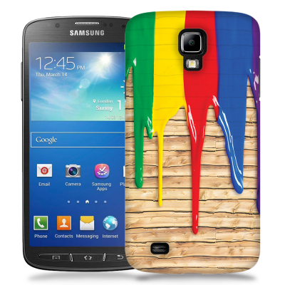 Skal till Samsung Galaxy S5 Active - Rinnande färg - Trä