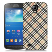 Skal till Samsung Galaxy S5 Active - Rutig diagonal - Beige