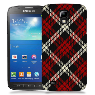 Skal till Samsung Galaxy S5 Active - Rutig - Röd